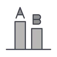 AB Testing Icon Design vector