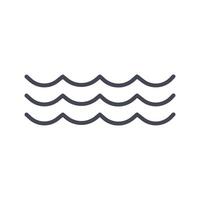 Water Wave Icon Design vector