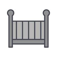 Nursery Cots Icon Design vector