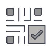 QR Code Checkout Icon Design vector