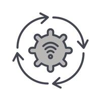 Automated Process Icon Design vector