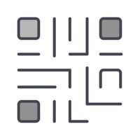 QR Code Icon Design vector