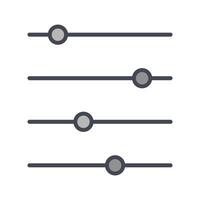Filtering Icon Design vector