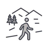 Nature Walk Icon Design vector