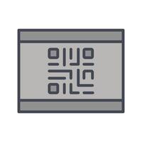 QR Code Business Card Icon Design vector
