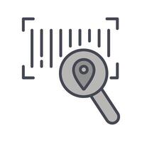 Barcode Tracking Icon Design vector