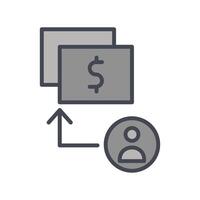 Compensation Package Icon Design vector