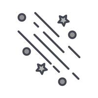Party Streamers Icon Design vector