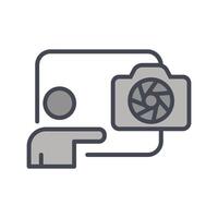 Photography Workshops Icon Design vector