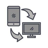 Synchronization Icon Design vector