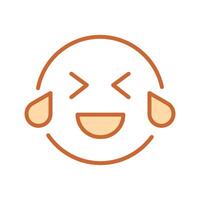 Face with Tears of Joy Icon Design vector