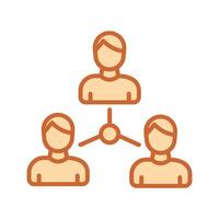 Employee Connection Icon Design vector
