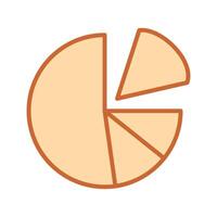 Pie Chart Icon Design vector