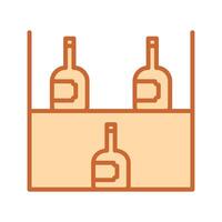 Wine Rack Icon Design vector