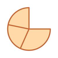 Pie Chart Icon Design vector