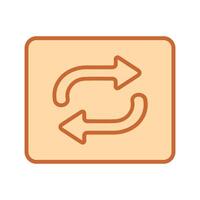 Repeat Button Icon Design vector