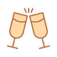Wine Cheers Icon Design vector