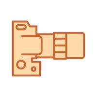 DSLR Essentials Icon Design vector