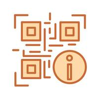 QR Code Information Icon Design vector