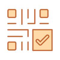 QR Code Checkout Icon Design vector