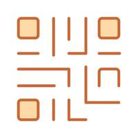 QR Code Icon Design vector
