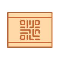 QR Code Business Card Icon Design vector