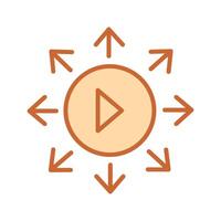Viral Content Icon Design vector