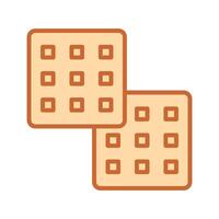 Waffle Icon Design vector