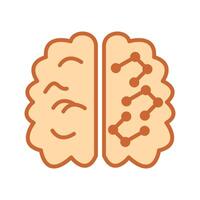 Machine Learning Icon Design vector