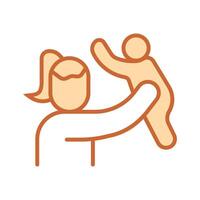Mother and Son Icon Design vector