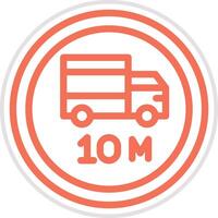 Length limit Icon Design Illustration vector