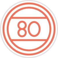 Speed limit Icon Design Illustration vector