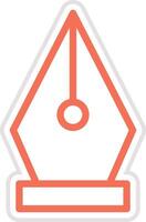 Nib Icon Design Illustration vector