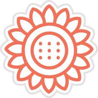 Sun flower Icon Design Illustration vector