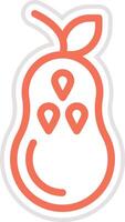 Pear Icon Design Illustration vector