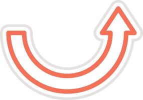 Curve arrow Icon Design Illustration vector