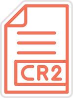 CR2 Icon Design Illustration vector
