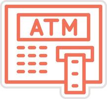 Atm machine Icon Design Illustration vector