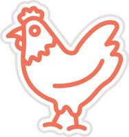 Chicken Icon Design Illustration vector