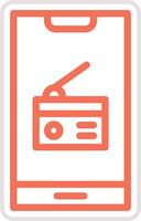 Radio Icon Design Illustration vector