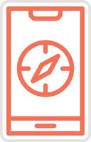 Compass Icon Design Illustration vector