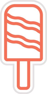 Ice lolly Icon Design Illustration