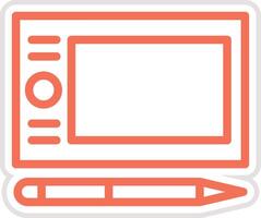 Graphic Tablet Icon Design Illustration vector