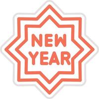 New Year Icon Design Illustration vector