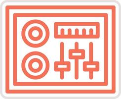 Dj Mixer Icon Design Illustration vector