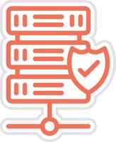 Database Icon Design Illustration vector