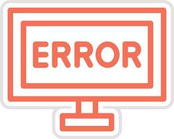 Error Icon Design Illustration vector