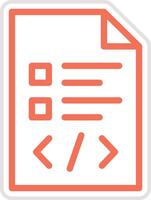 Script Icon Design Illustration vector