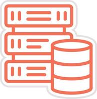 Database Icon Design Illustration vector
