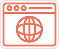 Web browser Icon Design Illustration vector